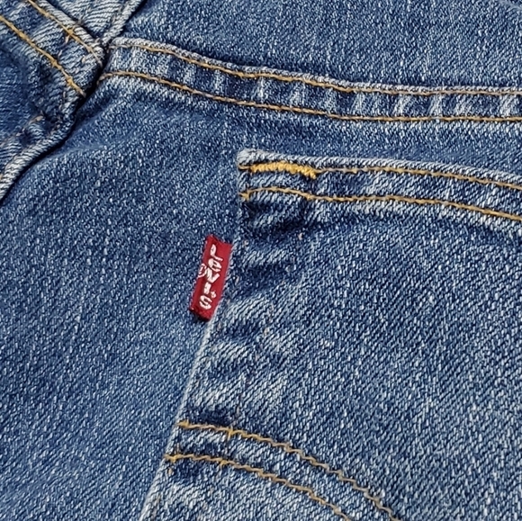 VINTAGE Y2K Levi's 515 Low Rise Stretch Stone Wash Bootcut Jeans 12 Long - Picture 11 of 12